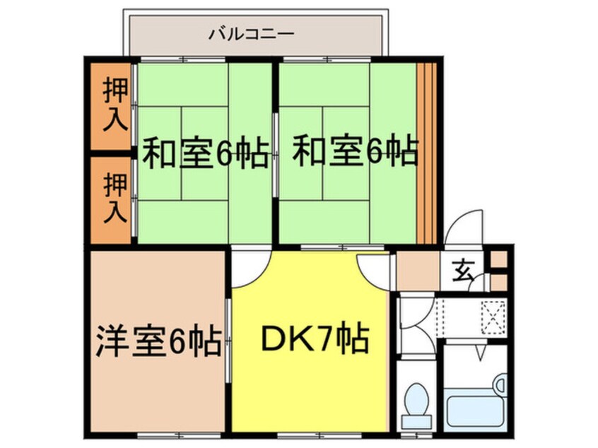 間取図 ハイツ辻野