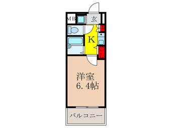 間取図 エステムコート新大阪(507)