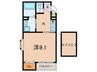 フロ－ラ岡本 1Kの間取り