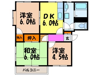 間取図 ドミ－ル北舞子