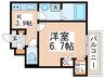 トラウテスハイム 1Kの間取り