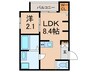 シーエムセット 1LDKの間取り