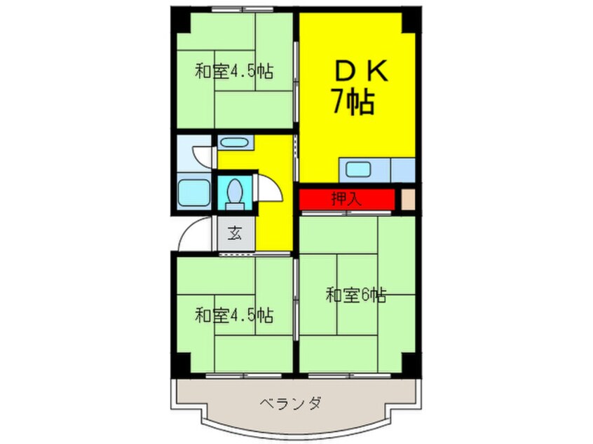 間取図 サンハイツ諏訪