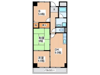 間取図 フレアコ－ト・コスモ