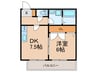 サニーパレス清水ヶ丘 1DKの間取り