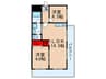 クレアメゾン千里 2LDKの間取り
