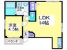 ロージュマンＫ 1LDKの間取り