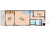 Roa　Higashiyama 1LDK+Sの間取り