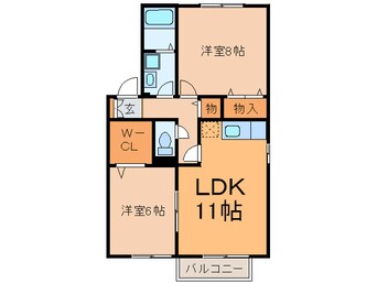 間取図 ラフィ－ネ二ツ屋