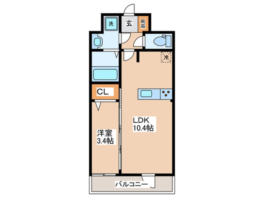 間取図 S-RESIDENCE堺筋本町Deux