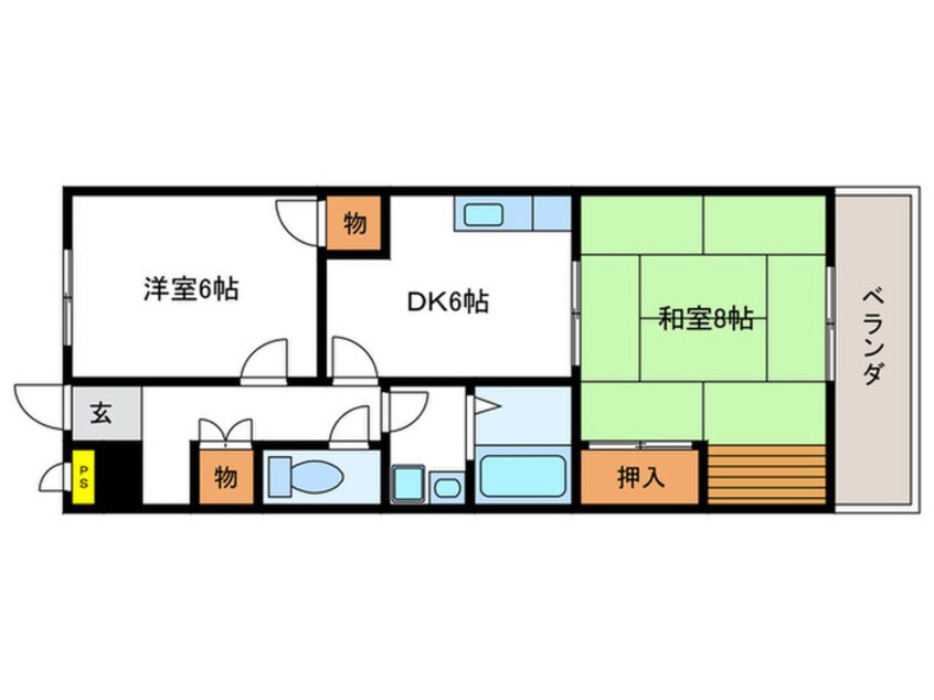 間取図 サクセス桂