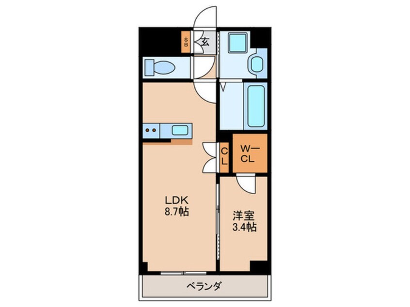 間取図 サムティ京橋Clear