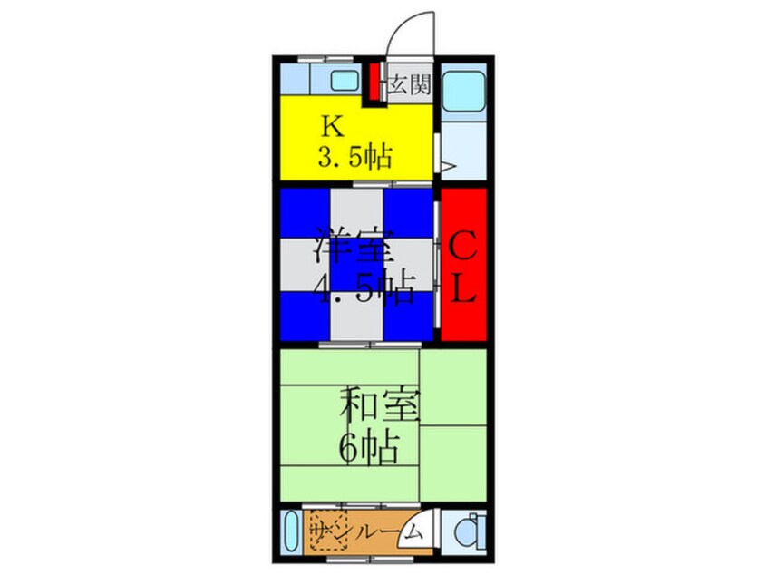 間取図 岩本マンション