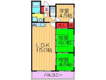 間取図 サンエース山之上ビル
