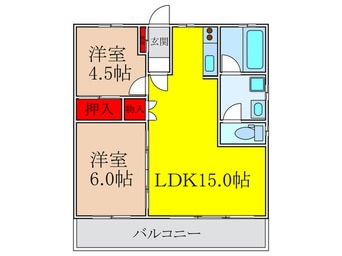 間取図 クローバー・メゾン千里山
