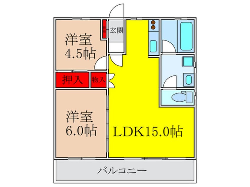 間取図 クローバー・メゾン千里山