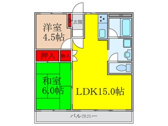 間取図 クローバー・メゾン千里山