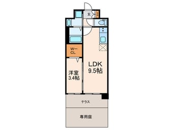 間取図 ソルテラス京都JUJO薫(104)
