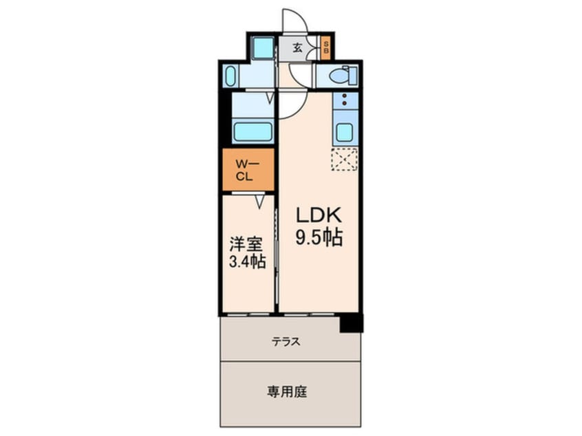 間取図 ソルテラス京都JUJO薫(104)