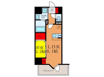 間取図 MODERN PALAZZO江坂AXIA