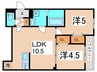ラモーナ東山町Ⅰ 2LDKの間取り