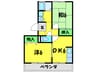 ウィンドミルⅠ 2DKの間取り