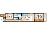 ラモーナ東山町Ⅱ 2LDKの間取り
