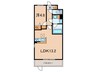 ソレイエール 1LDKの間取り