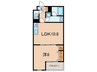 ソレイエール 1LDKの間取り