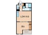 ソレイエール 1LDKの間取り