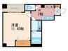 エターナル高辻 1Kの間取り