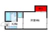 宮山ハイツ 1Kの間取り