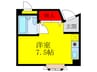ロイヤルコ－ト上池田 1Rの間取り