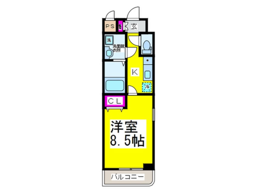 間取図 シャルム・堺