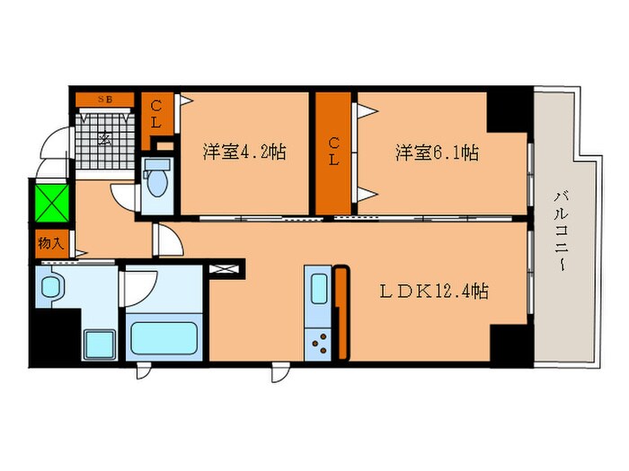 間取り図 ルッソ烏丸五条