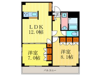 間取図 サンライト西山天王山
