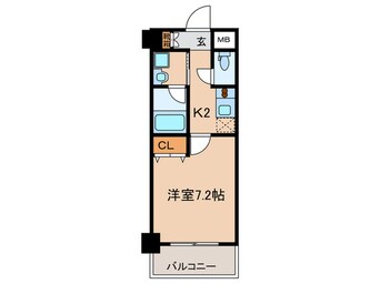 間取図 ﾚｼﾞﾃﾞﾝｽ京都ﾐｯﾄﾞｼﾃｨ(203)