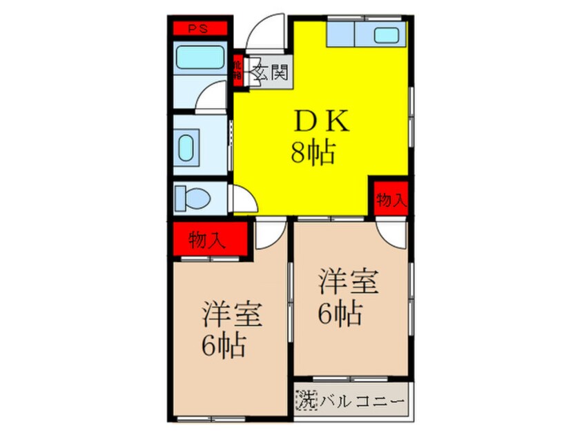 間取図 サングレース八王寺　No．２