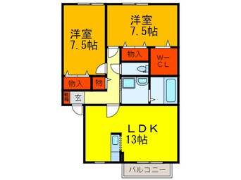 間取図 ヴィラ－ジュＤ棟