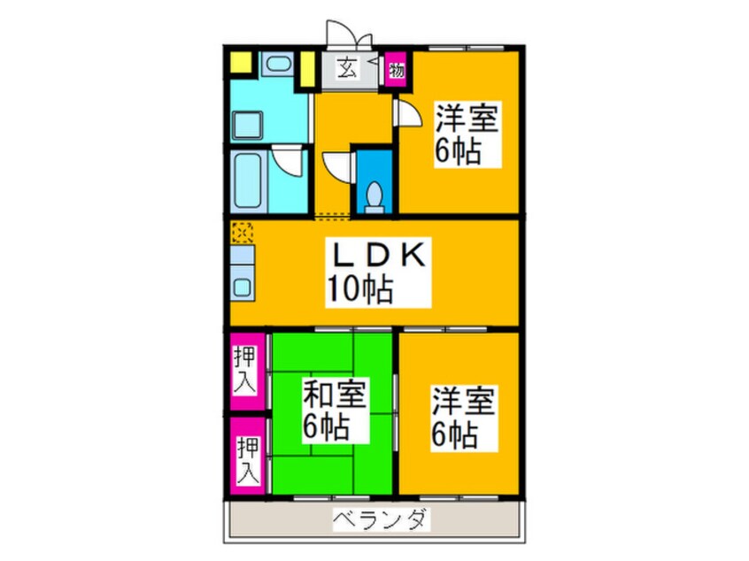 間取図 ファミーユ千代田