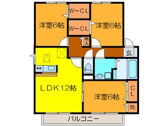 間取図 サニ－コ－トＣ棟