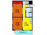門真第２マンション 2DKの間取り