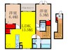 ベルオーブⅡ 2LDKの間取り