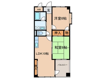 間取図 ドミール和泉府中