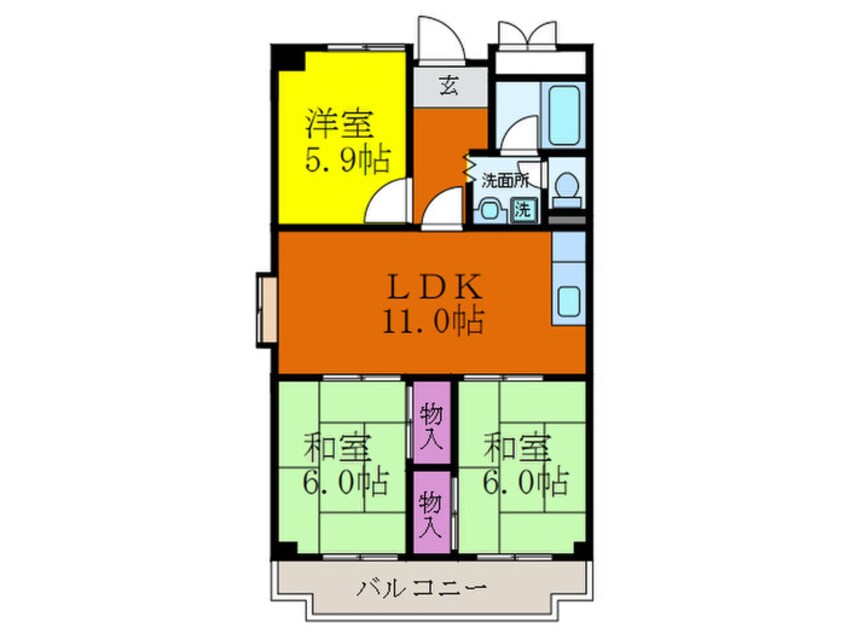 間取図 オ－クヴィラ村上