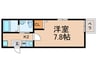 ブライトハイムＤ棟 1Kの間取り
