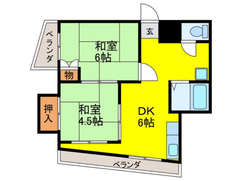 間取図 メゾン中野