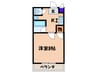 サンフェニックス 1Kの間取り