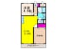 第46シマナカハイツ 2LDKの間取り