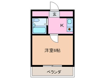 間取図 ユウパレス取石